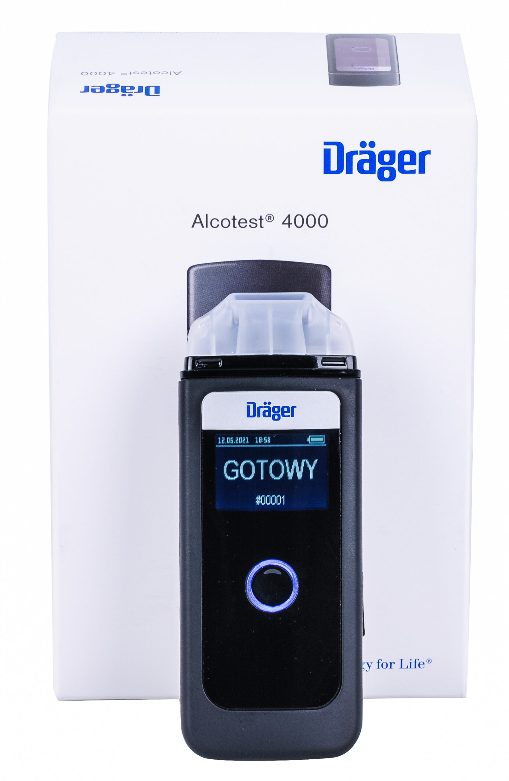 Alkomat Dr?ger Alcotest 4000 + Certyfikat Adiustacji + serwis