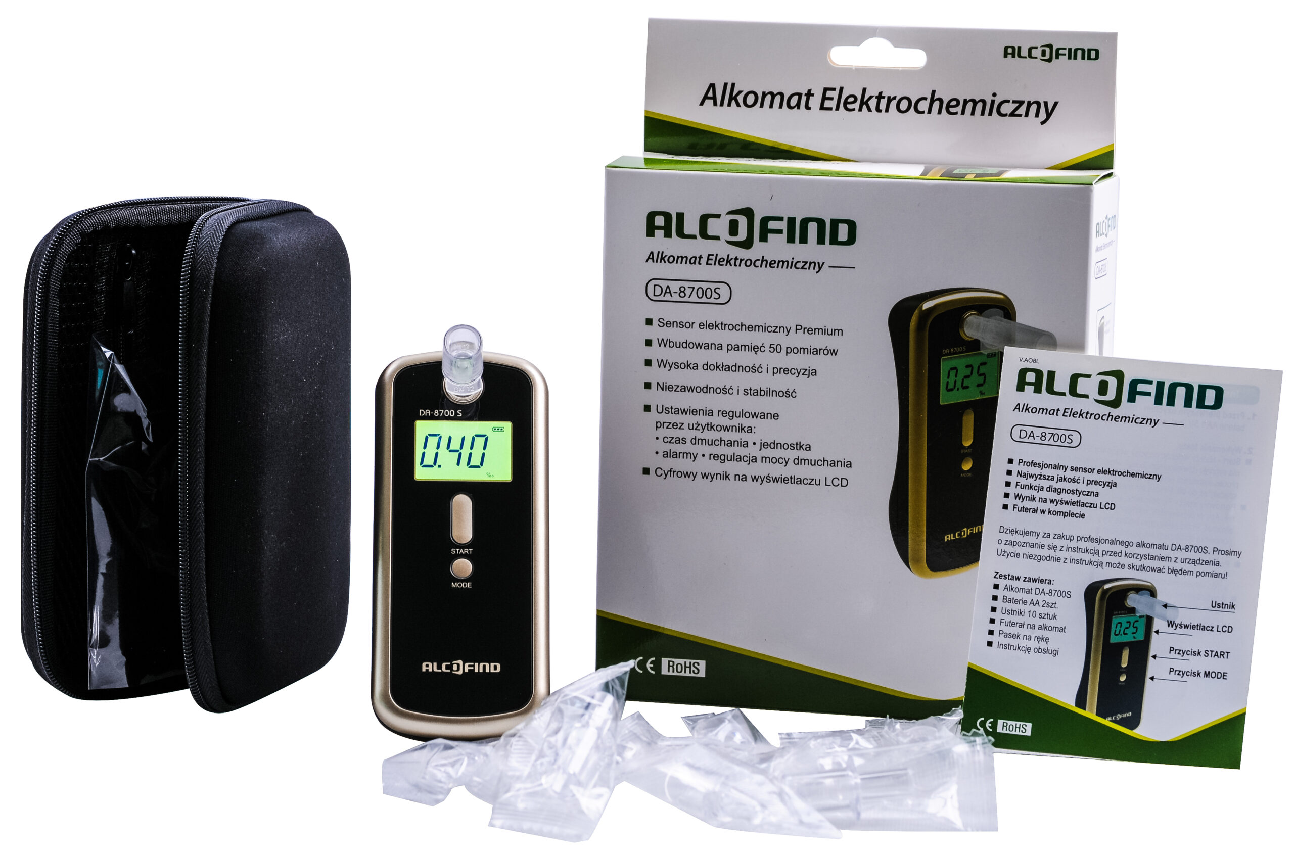 Alkomat AlcoForce XS do Smartfona Elektrochemiczny - obrazek 2